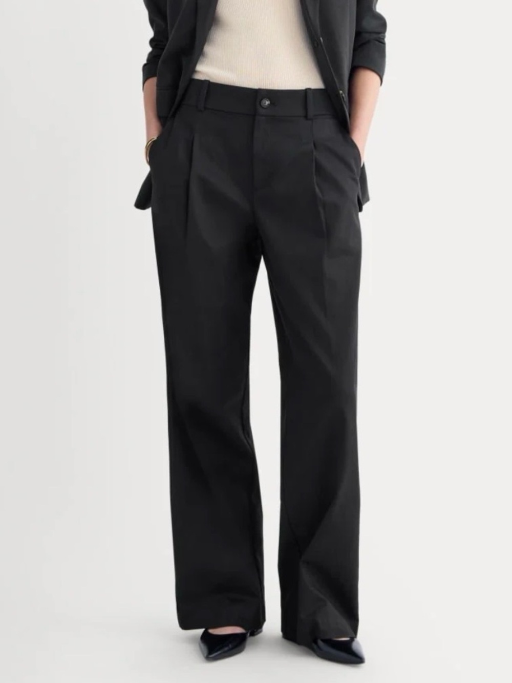 Everlane Wide-Leg Trouser in Buttersmooth 4L
